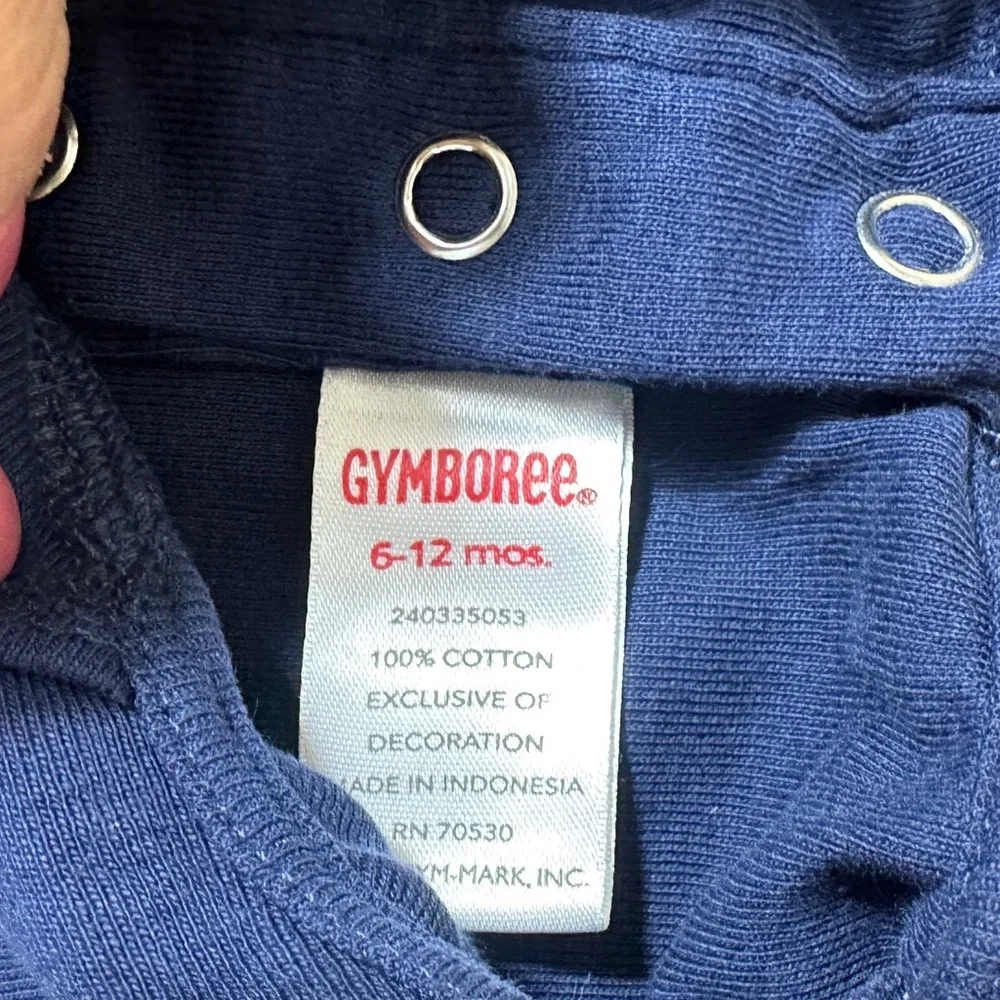 Gymboree 6-12 Months Tulips Holland Days Navy‎ Blue Top